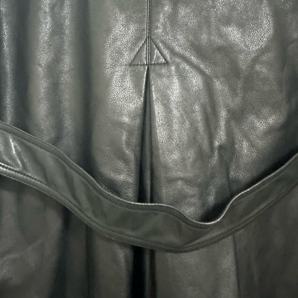 3.1 Phillip Lim black leather jacket silk and cotton lining with sweater collar - Picture 10 of 13